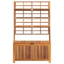 Caja de almacenaje con enrejado madera de acacia 99x50x160 cm