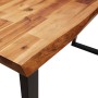 Mesa consola con borde vivo madera maciza acacia 110x35x80 cm | Foro24.es | Tu tienda online para hogar, jardín y más Foro24.es