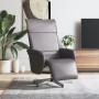 Sillón reclinable con reposapiés cuero sintético gris de , Sillones - Ref: Foro24-356643, Precio: 192,31 €