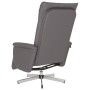 Sillón reclinable con reposapiés cuero sintético gris de , Sillones - Ref: Foro24-356643, Precio: 192,31 €