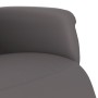 Sillón reclinable con reposapiés cuero sintético gris de , Sillones - Ref: Foro24-356643, Precio: 192,31 €