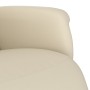 Sillón reclinable con reposapiés cuero sintético color crema | Foro24.es | Tu tienda online para hogar, jardín y más Foro24.es