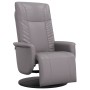 Sillón reclinable con reposapiés cuero sintético gris | Foro24.es | Tu tienda online para hogar, jardín y más Foro24.es