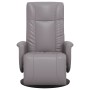 Sillón reclinable con reposapiés cuero sintético gris | Foro24.es | Tu tienda online para hogar, jardín y más Foro24.es
