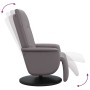 Sillón reclinable con reposapiés cuero sintético gris | Foro24.es | Tu tienda online para hogar, jardín y más Foro24.es