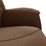 Sillón reclinable con reposapiés tela marrón de , Sillones - Ref: Foro24-356660, Precio: 182,76 €