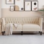 Sofá Chesterfield de 2 plazas lino de , Sofás - Ref: Foro24-372554, Precio: 324,46 €