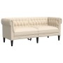 Sofá Chesterfield de 2 plazas lino de , Sofás - Ref: Foro24-372554, Precio: 324,46 €