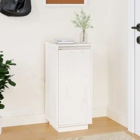 Solid white pine wood shoe cabinet 35x35x80 cm by vidaXL, Shoe racks and shoe organizers - Ref: Foro24-813536, Price: 74,37 €...