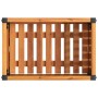 Jardinera de madera maciza de acacia y acero 45x30x27,5 cm de , Maceteros y jardineras - Ref: Foro24-367613, Precio: 44,56 €
