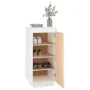 Solid white pine wood shoe cabinet 35x35x80 cm by vidaXL, Shoe racks and shoe organizers - Ref: Foro24-813536, Price: 75,40 €...