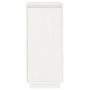 Armario zapatero de madera maciza de pino blanco 35x35x80 cm de vidaXL, Zapateros y organizadores de calzado - Ref: Foro24-81...