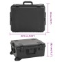Maletín portátil de vuelo PP negro 62,5x50x28,5 cm de , Bolsas y fundas para cámaras - Ref: Foro24-4007252, Precio: 225,44 €