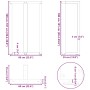 Patas para mesa de bar en forma de T (2 unidades), antracita, 60 x 35 x (100-101) cm, acero | Foro24.es | Tu tienda online para hogar, jardín y más Foro24.es