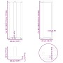 Patas para mesa de bar en forma de T (2 unidades), color negro, 40 x 35 x (110-111) cm, acero | Foro24.es | Tu tienda online para hogar, jardín y más Foro24.es