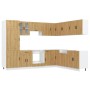 Mueble de cocina Porto 14 piezas artesanal roble de , Armarios de cocina - Ref: Foro24-3315000, Precio: 1,00 €