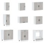 Mueble cocina Porto sonoma gris 14 pzas madera contrachapada de , Armarios de cocina - Ref: Foro24-3314997, Precio: 1,00 €, D...