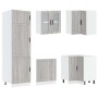 Mueble cocina Porto sonoma gris 14 pzas madera contrachapada de , Armarios de cocina - Ref: Foro24-3314997, Precio: 1,00 €, D...