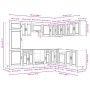 Mueble cocina Porto sonoma gris 14 pzas madera contrachapada de , Armarios de cocina - Ref: Foro24-3314997, Precio: 1,00 €, D...