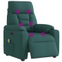 Sillón reclinable de masaje eléctrico tela verde oscuro de , Sillones - Ref: Foro24-3303028, Precio: 249,19 €, Descuento: %