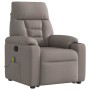 Sillón reclinable de masaje elevable tela gris taupé de , Sillones - Ref: Foro24-3303049, Precio: 275,78 €, Descuento: %