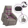 Sillón reclinable de masaje elevable tela gris taupé de , Sillones - Ref: Foro24-3303049, Precio: 275,78 €, Descuento: %
