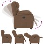 Sillón reclinable de tela marrón | Foro24.es | Tu tienda online para hogar, jardín y más Foro24.es