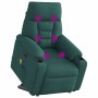 Sillón masaje eléctrico reclinable elevable tela verde oscuro | Foro24.es | Tu tienda online para hogar, jardín y más Foro24.es