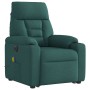 Sillón masaje eléctrico reclinable elevable tela verde oscuro | Foro24.es | Tu tienda online para hogar, jardín y más Foro24.es