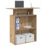 Mostrador de recepción roble artisian 100x40x104 cm de , Escritorios - Ref: Foro24-859059, Precio: 94,26 €, Descuento: %