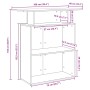 Mostrador de recepción roble artisian 100x40x104 cm de , Escritorios - Ref: Foro24-859059, Precio: 94,26 €, Descuento: %