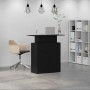 Mostrador de recepción negro 100x40x104cm madera de ingeniería | Foro24.es | Tu tienda online para hogar, jardín y más Foro24.es