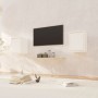 Wandschrank 2 Stk. aus massivem weißem Kiefernholz 30x30x40 cm von vidaXL, Regale und Regale - Ref: Foro24-813478, Preis: 63,...