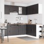 Mueble de cocina Porto negra 11 piezas madera contrachapada de , Armarios de cocina - Ref: Foro24-3314962, Precio: 740,57 €