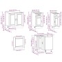 Mueble de cocina Porto negra 11 piezas madera contrachapada de , Armarios de cocina - Ref: Foro24-3314962, Precio: 740,57 €
