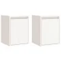 Wall cabinet 2 pcs solid white pine wood 30x30x40 cm by vidaXL, Shelves and shelves - Ref: Foro24-813478, Price: 62,45 €, Dis...