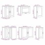Mueble cocina Porto blanco brillo 11 pzas madera contrachapada