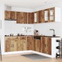 Mueble cocina Lucca madera vieja 11 pzas madera contrachapada | Foro24.es | Tu tienda online para hogar, jardín y más Foro24.es