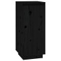 Schuhschrank aus massivem Kiefernholz schwarz 35x35x80 cm von vidaXL, Schuhregale und Schuhorganisatoren - Ref: Foro24-813539...