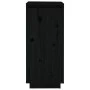 Solid black pine wood shoe cabinet 35x35x80 cm by vidaXL, Shoe racks and shoe organizers - Ref: Foro24-813539, Price: 80,38 €...