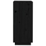 Schuhschrank aus massivem Kiefernholz schwarz 35x35x80 cm von vidaXL, Schuhregale und Schuhorganisatoren - Ref: Foro24-813539...