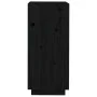 Solid black pine wood shoe cabinet 35x35x80 cm by vidaXL, Shoe racks and shoe organizers - Ref: Foro24-813539, Price: 80,38 €...