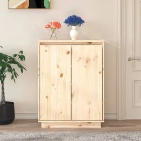 Solid pine wood shoe cabinet 60x35x80 cm by vidaXL, Shoe racks and shoe organizers - Ref: Foro24-813530, Price: 117,16 €, Dis...