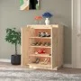 Solid pine wood shoe cabinet 60x35x80 cm by vidaXL, Shoe racks and shoe organizers - Ref: Foro24-813530, Price: 117,16 €, Dis...