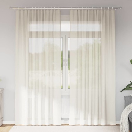 Cortinas de gasa con bolsillos para varillas 2 uds. crema | Foro24.es | Tu tienda online para hogar, jardín y más Foro24.es