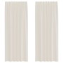 Cortinas de gasa con bolsillos para varillas 2 uds. crema | Foro24.es | Tu tienda online para hogar, jardín y más Foro24.es