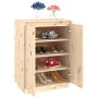 Solid pine wood shoe cabinet 60x35x80 cm by vidaXL, Shoe racks and shoe organizers - Ref: Foro24-813530, Price: 117,16 €, Dis...