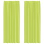 Cortinas de gasa con bolsillos para varillas 2 uds. verde | Foro24.es | Tu tienda online para hogar, jardín y más Foro24.es