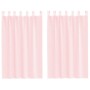 Cortinas de gasa con bolsillos para varillas 2 uds. rosa claro | Foro24.es | Tu tienda online para hogar, jardín y más Foro24.es