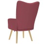 Sillón de relax de tela color rojo tinto de , Sillones - Ref: Foro24-4016770, Precio: 104,63 €
